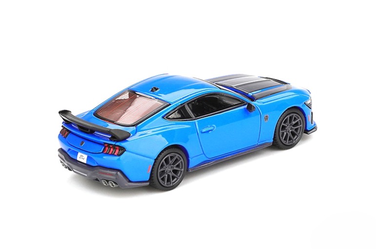 Ford Mustang Dark Horse 2024 grabber blue 1:64 Mini GT
