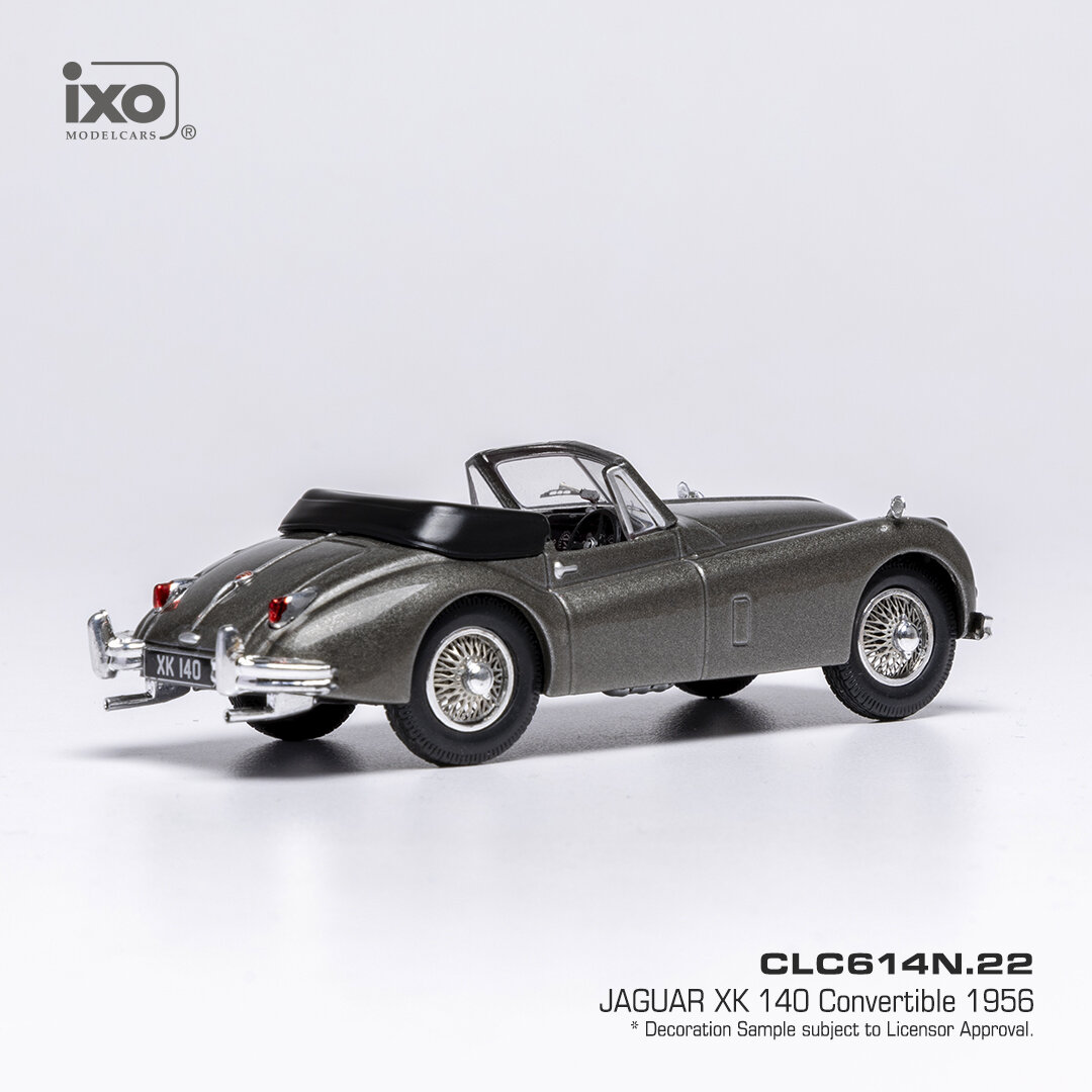 Jaguar XK 140 Cabriolet 1956 dark grey 1:43 Ixo Models