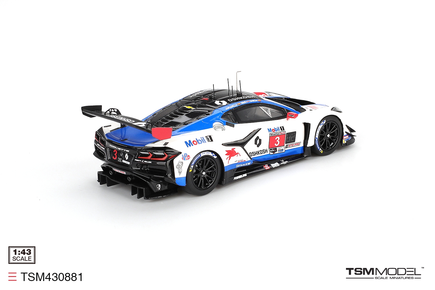 Chevrolet Corvette GT3 R #3 Corvette Racing by Pratt Miller Motorsports 12H Sebring 2025 1:43 TSM Model