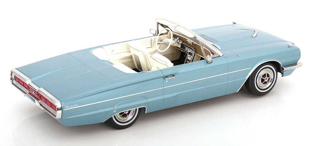 Ford Thunderbird Convertible Movie-Version 1966 light blue metallic 1:18 KK Scale