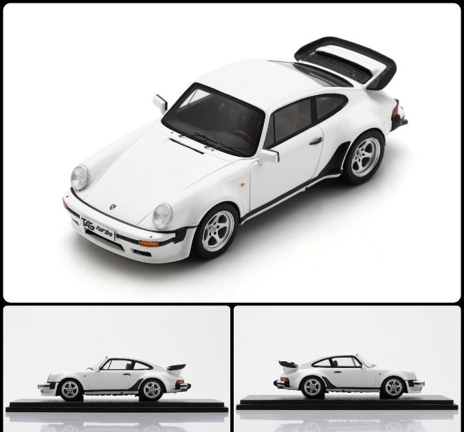 Porsche 930 TAG Turbo white 1:43 Spark 