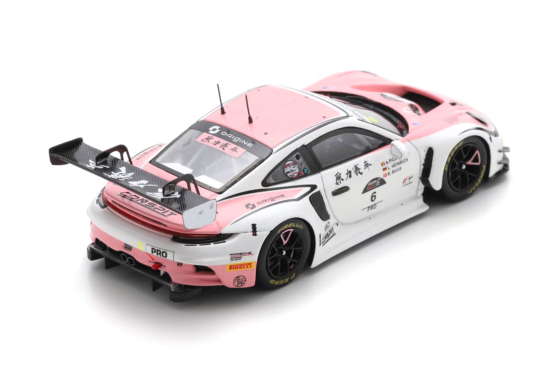 Porsche 911 GT3 R Origine Motorsport #6 Heinrich/Picariello/Buus 5th 1000KM Suzuka 2025 1:43 Spark