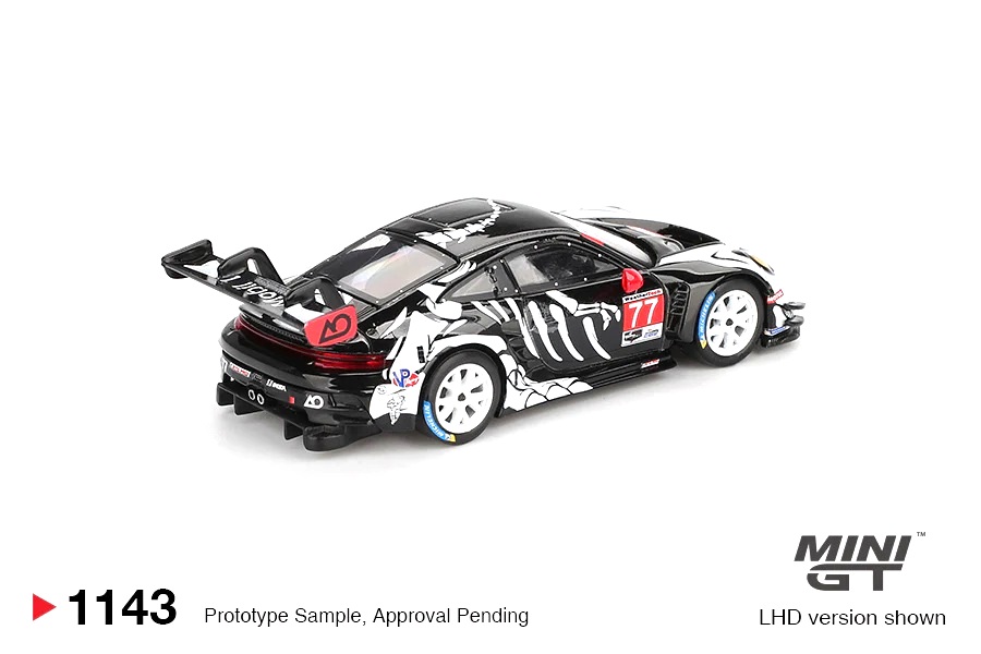 Porsche 911 992 GT3 R GTD PRO AO Racing #77 Petit Le Mans 2025 1:64 Mini GT