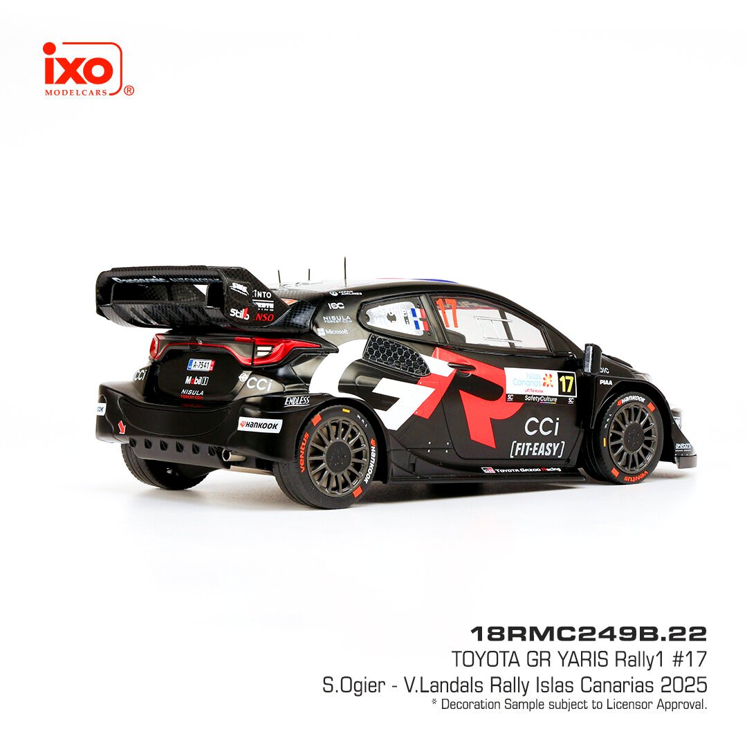 Toyota GR Yaris Rally1 #17 Ogier/Landals Rally Islas Canarias 2025 1:18 Ixo Models