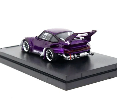 Porsche RWB 993 With High Tail purple 1:64 Street Weapon