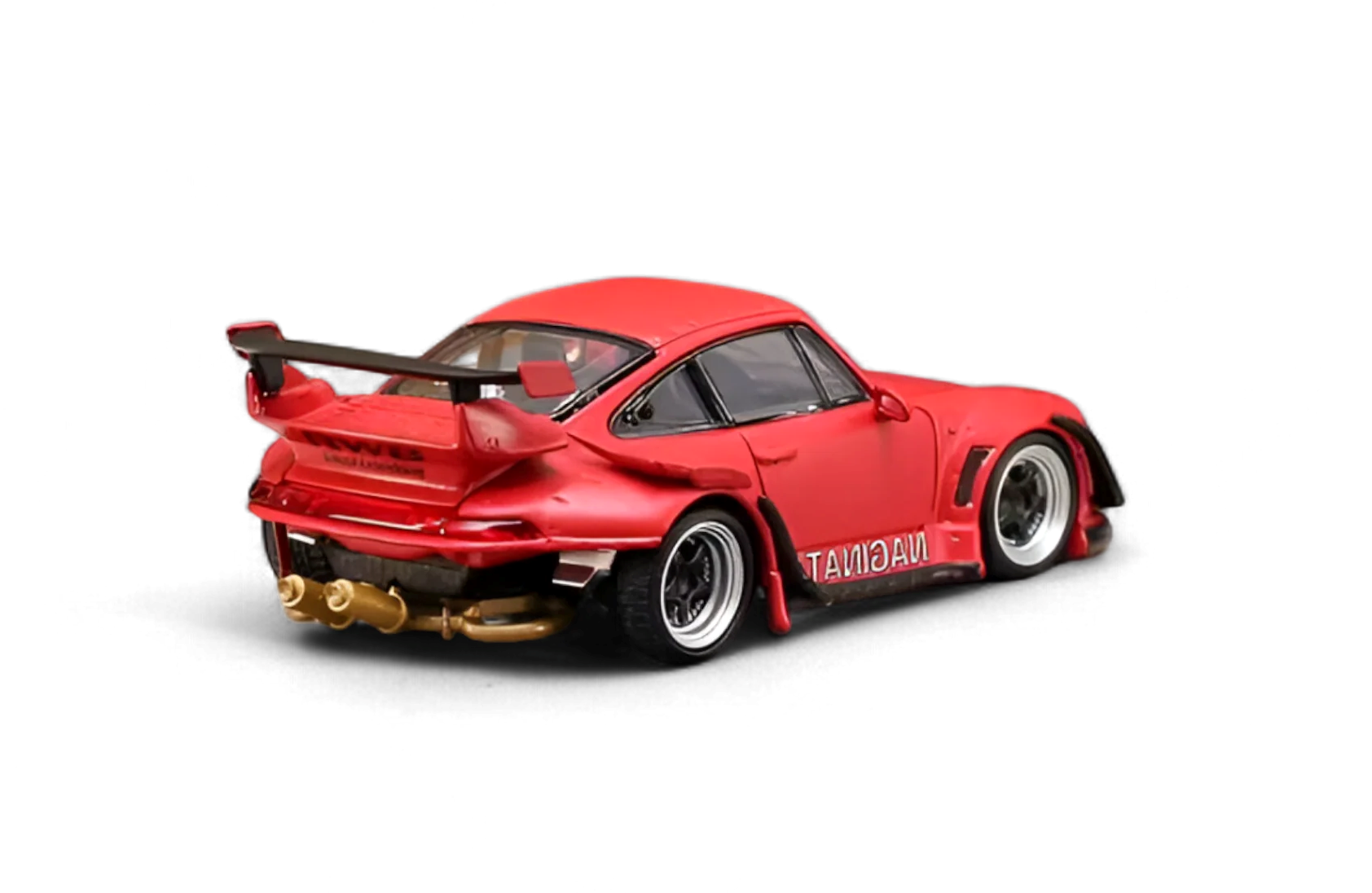Porsche RWB 993 With Low Tail red 1:64 Street Weapon
