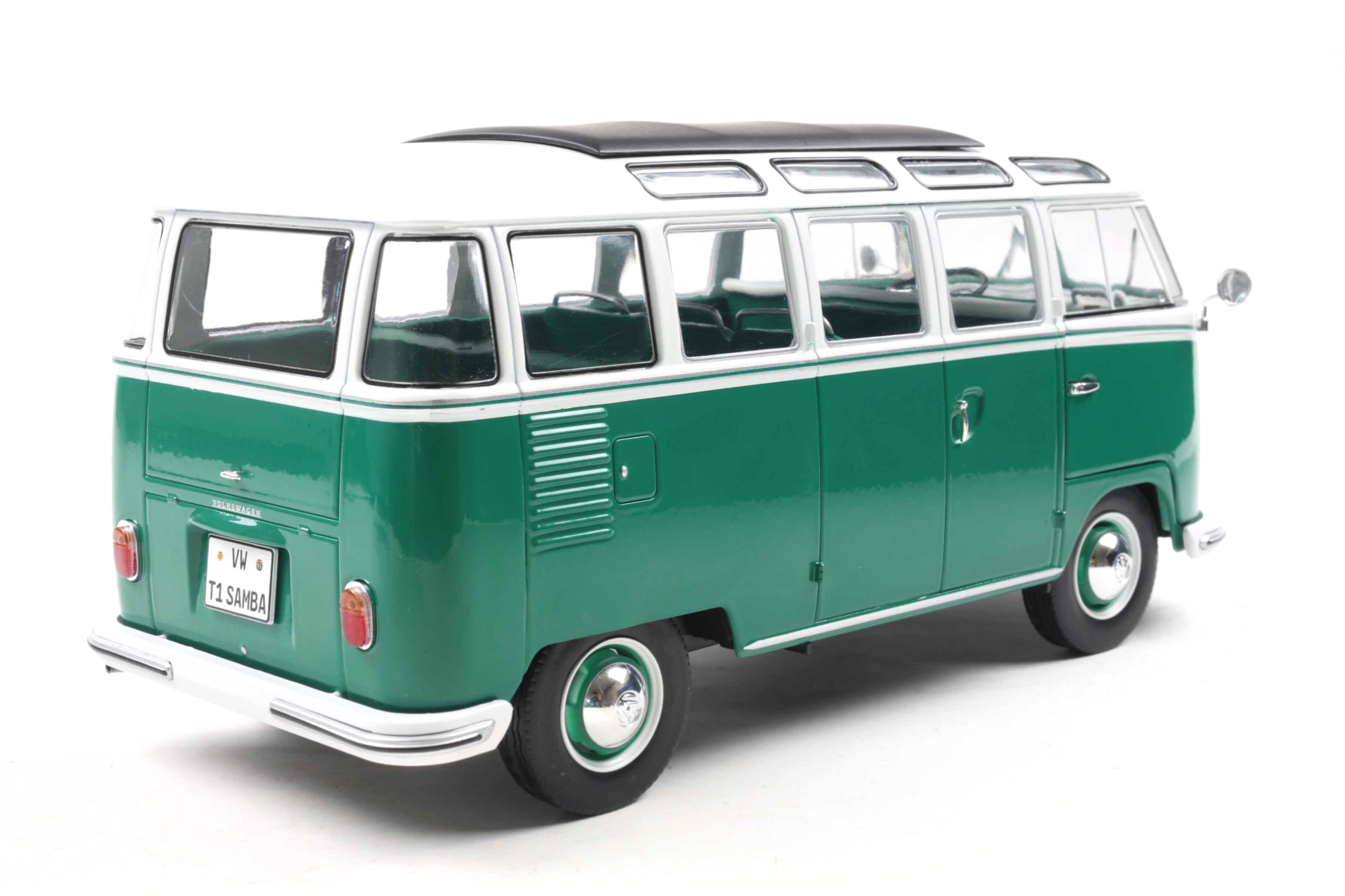 Volkswagen T1 Samba 1962 green/white 1:18 Solido