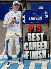 Visa Cash APP Racing Bulls F1 Team #30 L.Lawson 5th Azerbaijan GP 2025 with Pit Board 1:43 Spark