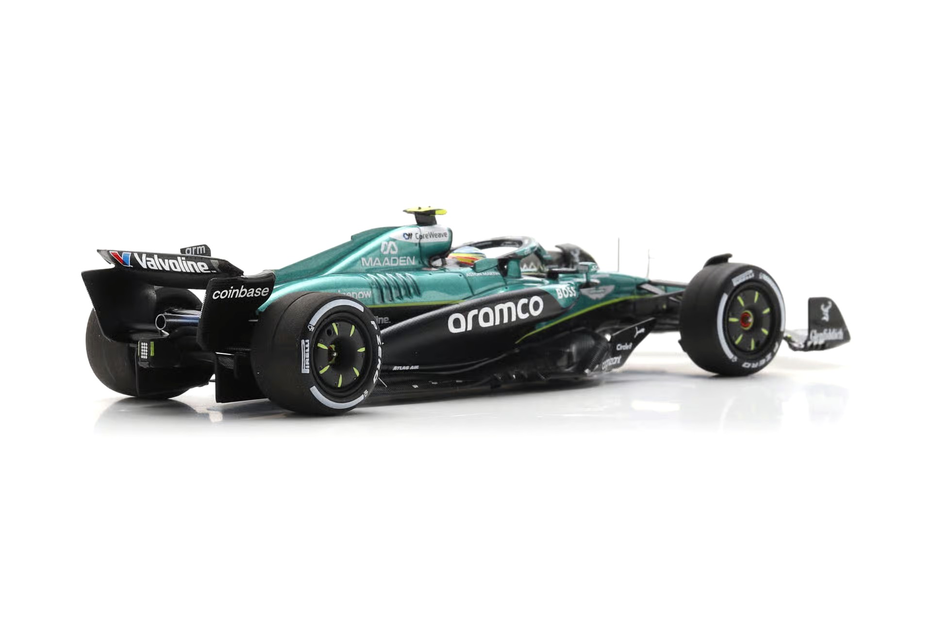 Aston Martin AMR25 Aramco F1 Team #14 F.Alonso 5th Hungarian GP 2025 1:43 Spark