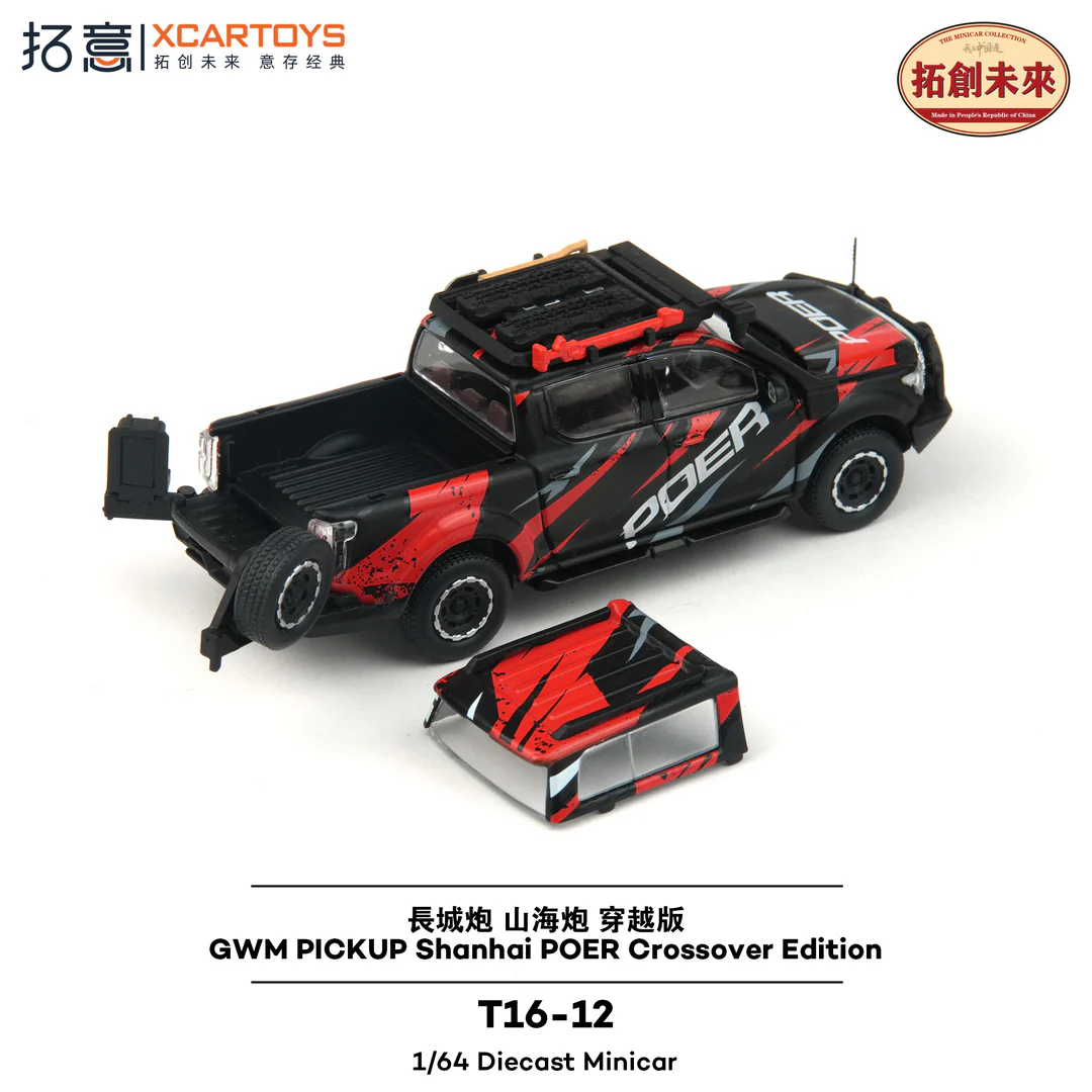 GWM Pick Up Shanhai POER Crossover Edition red/black 1:64 XCartoys