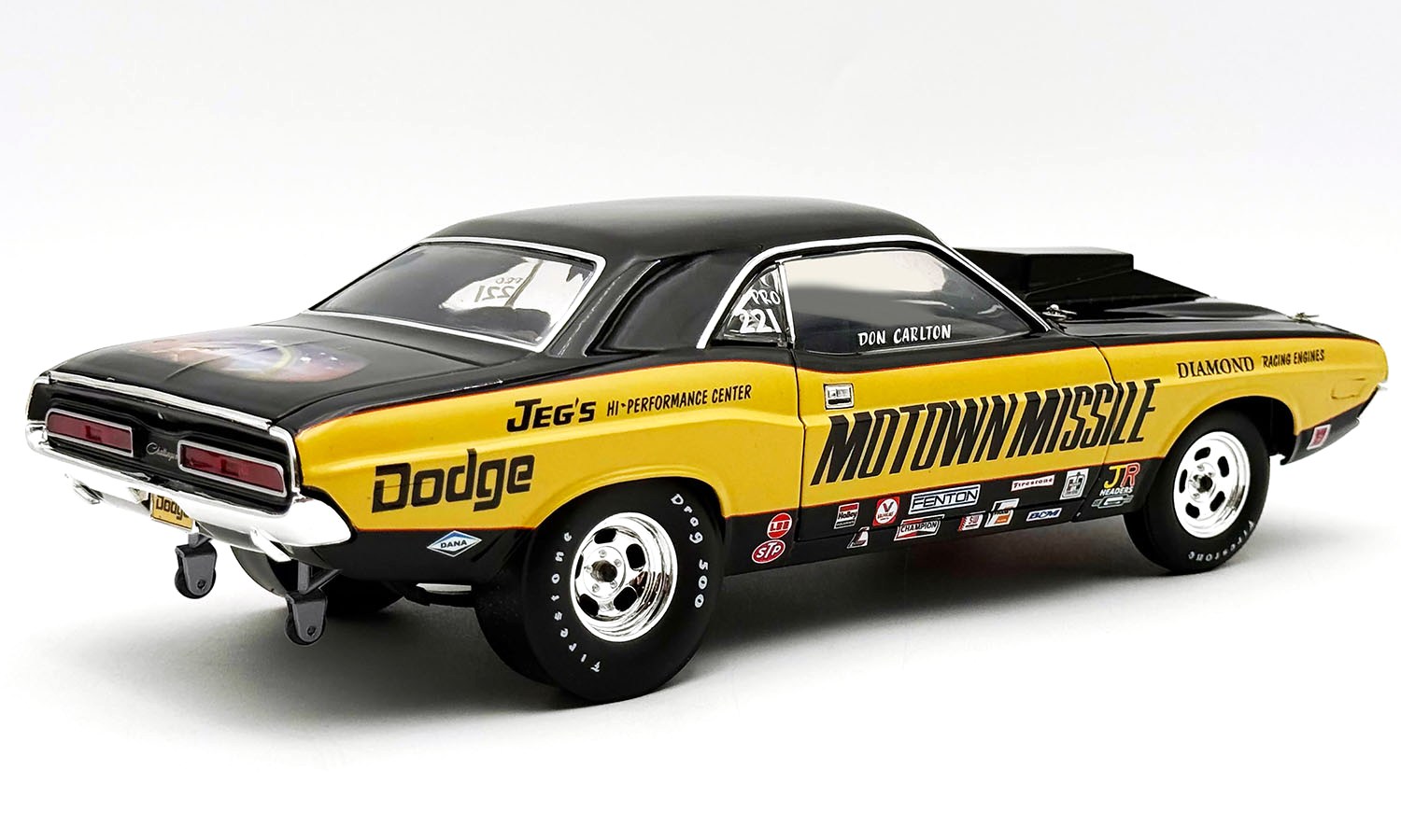 Dodge Challenger*Motown Missile* 1971 black/mustard 1:18 Acme Diecast
