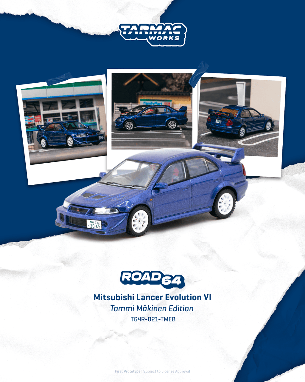 Mitsubishi Lancer Evolution VI *Tommi Mäkinen Edition* blue 1:64 Tarmac