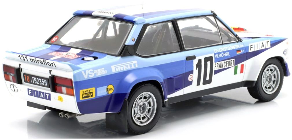Fiat Abarth Team Fiat Italia #10 Rohrl/Geistdorfer Winner Rally Monte-Carlo 1980 night version 1:18 Werk83
