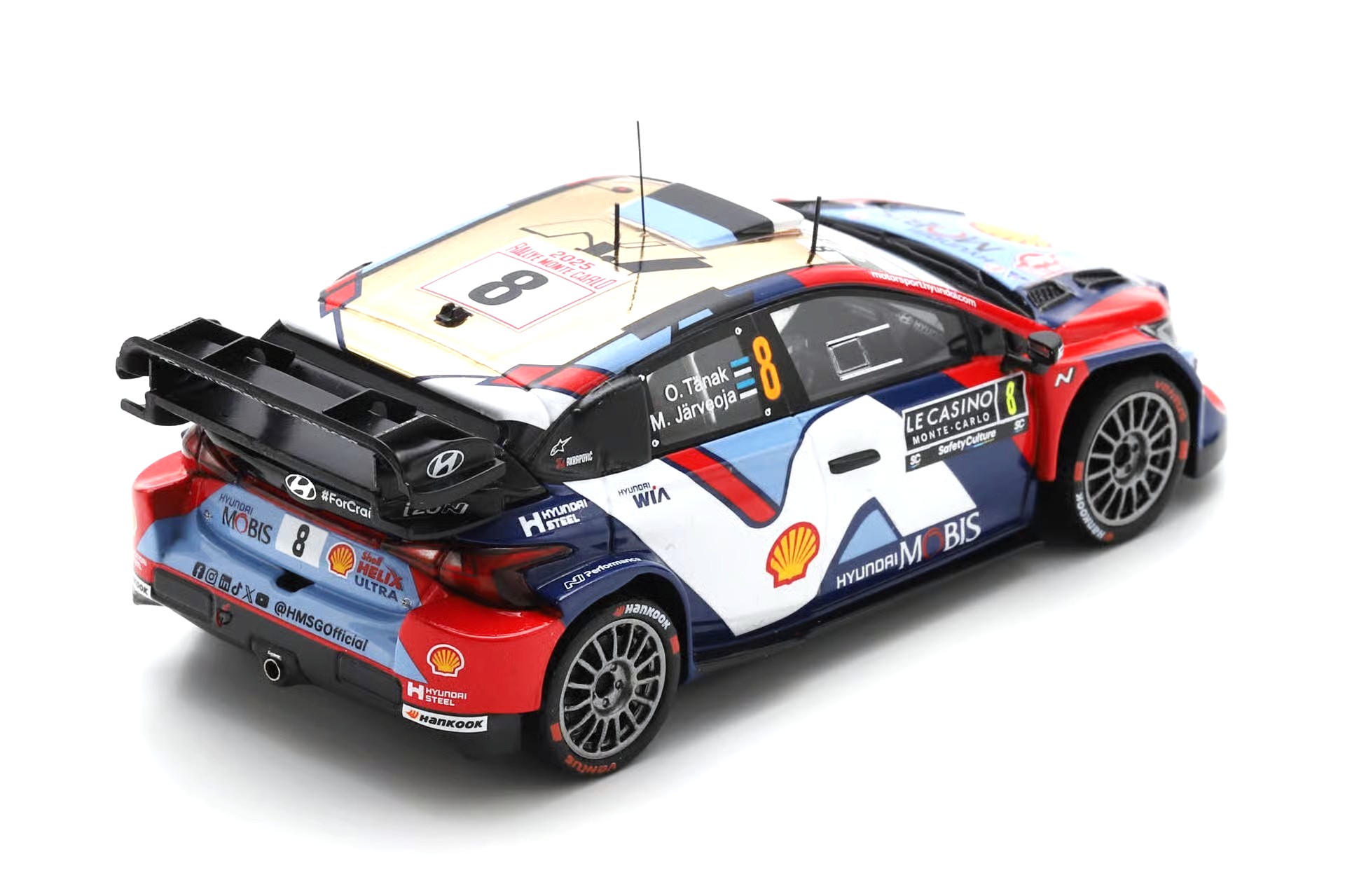 Hyundai i20N Rally1 #8 Tänak/Järveoja Rally Monte Carlo 2025 1:43 Spark