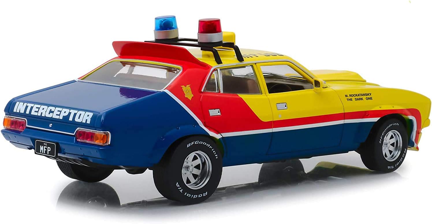 Ford Falcon XB 4-Door Sedan M.F.P. 1974 yellow/blue/red 1:18 Greenlight