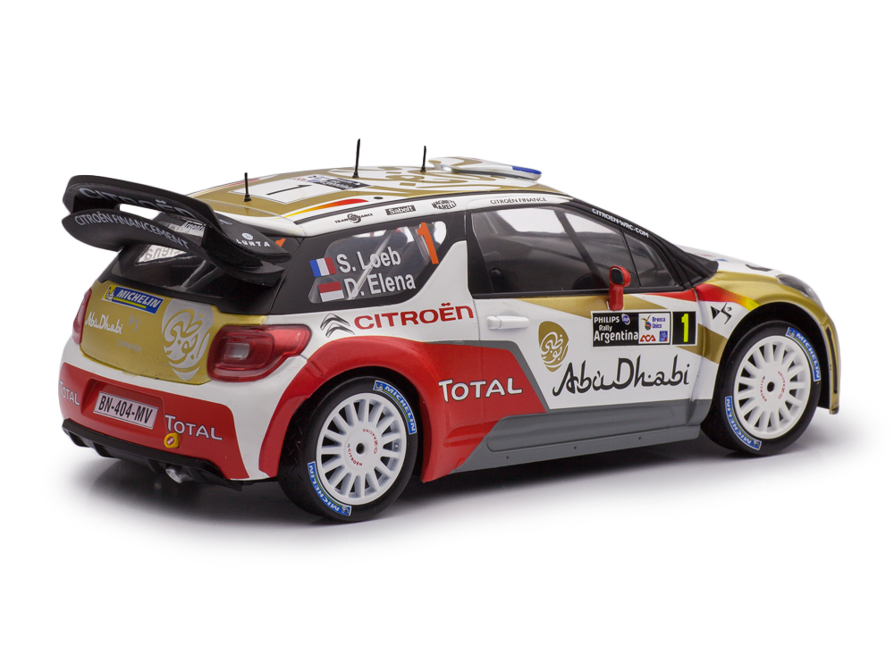 Citroen DS3 WRC #1 Loeb/Elena Winner Rallye Argentina 2013 1:18 Altaya