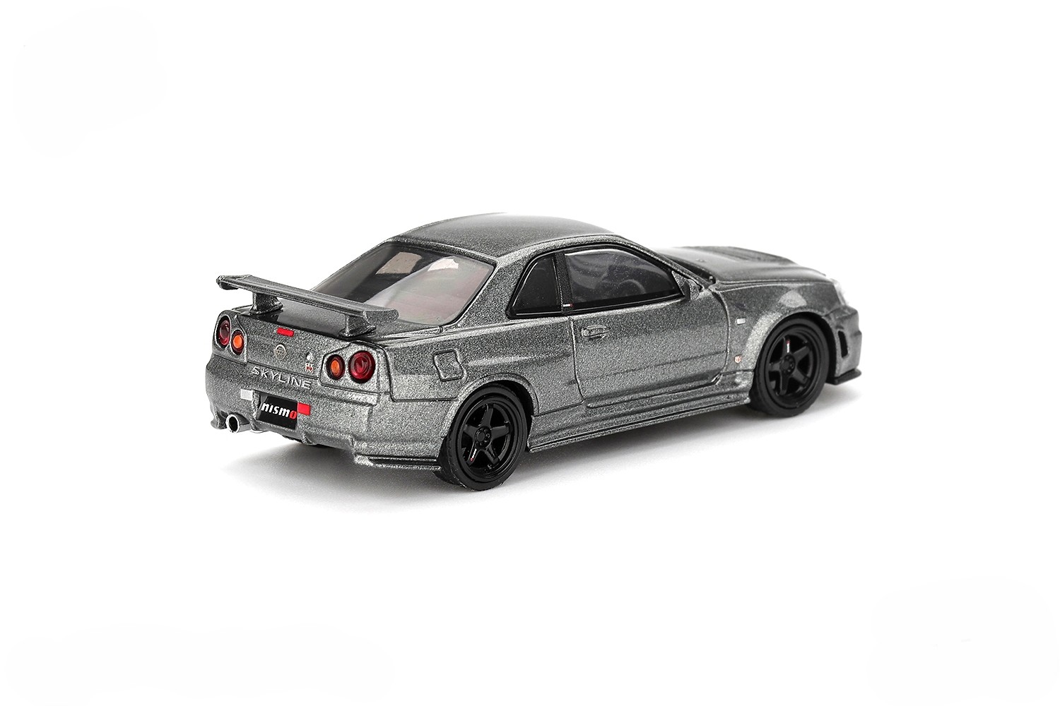 Nissan Skyline GT-R (R34) 1999 Nismo CRS dark metal grey 1:64 Mini GT