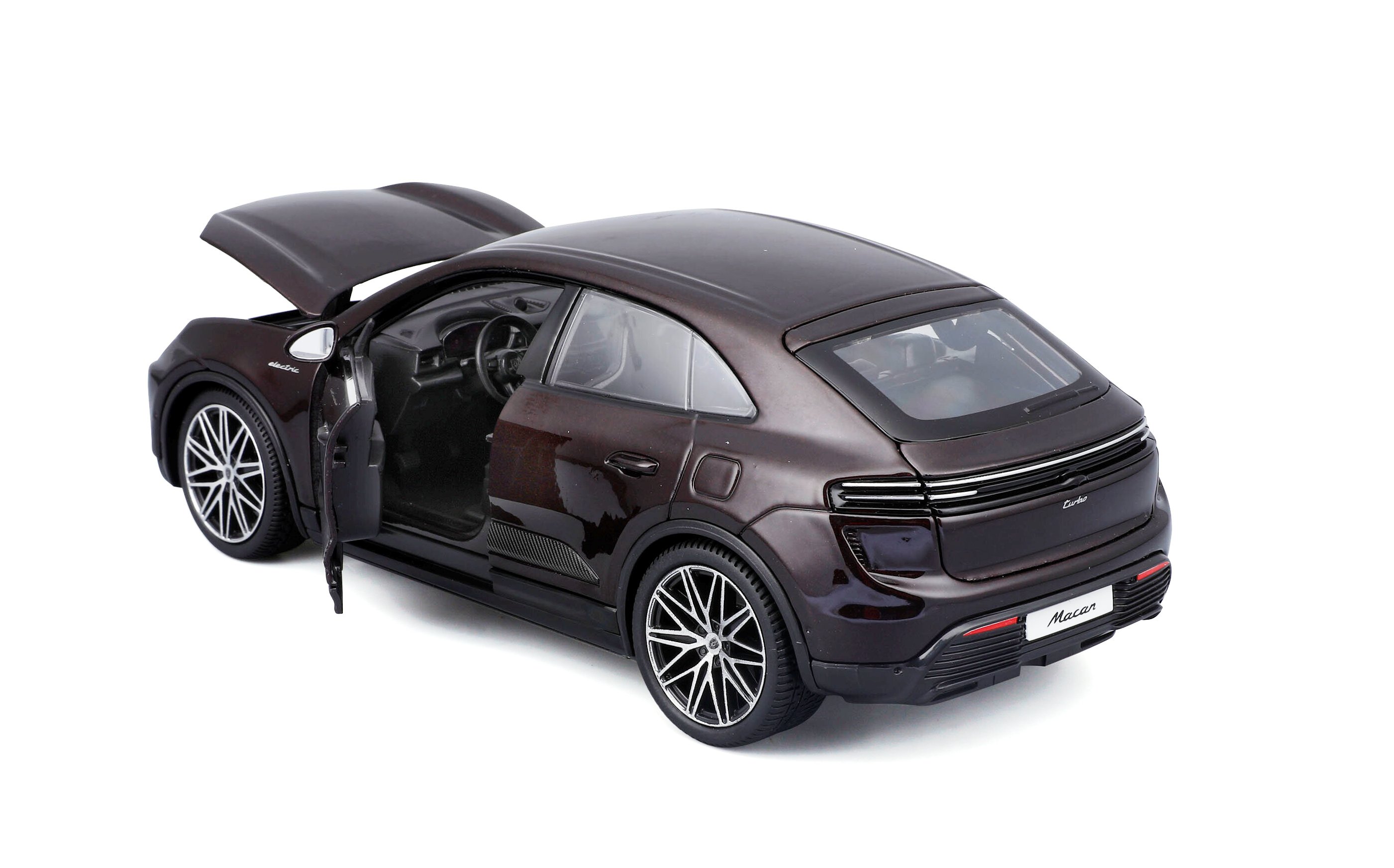 Porsche Macan Turbo 2024 dark copper 1:24 Bburago