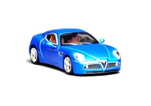 Alfa Romeo 8C Competizione 2008 blue 1:64 Motorhelix