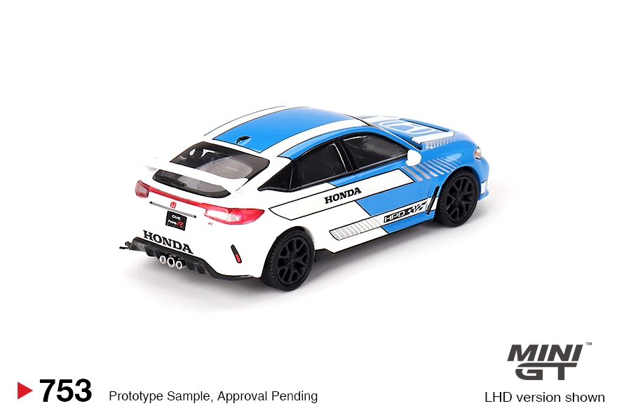 Honda Civic Type R #3 2023 Pace Car Blue 1:64 Mini GT