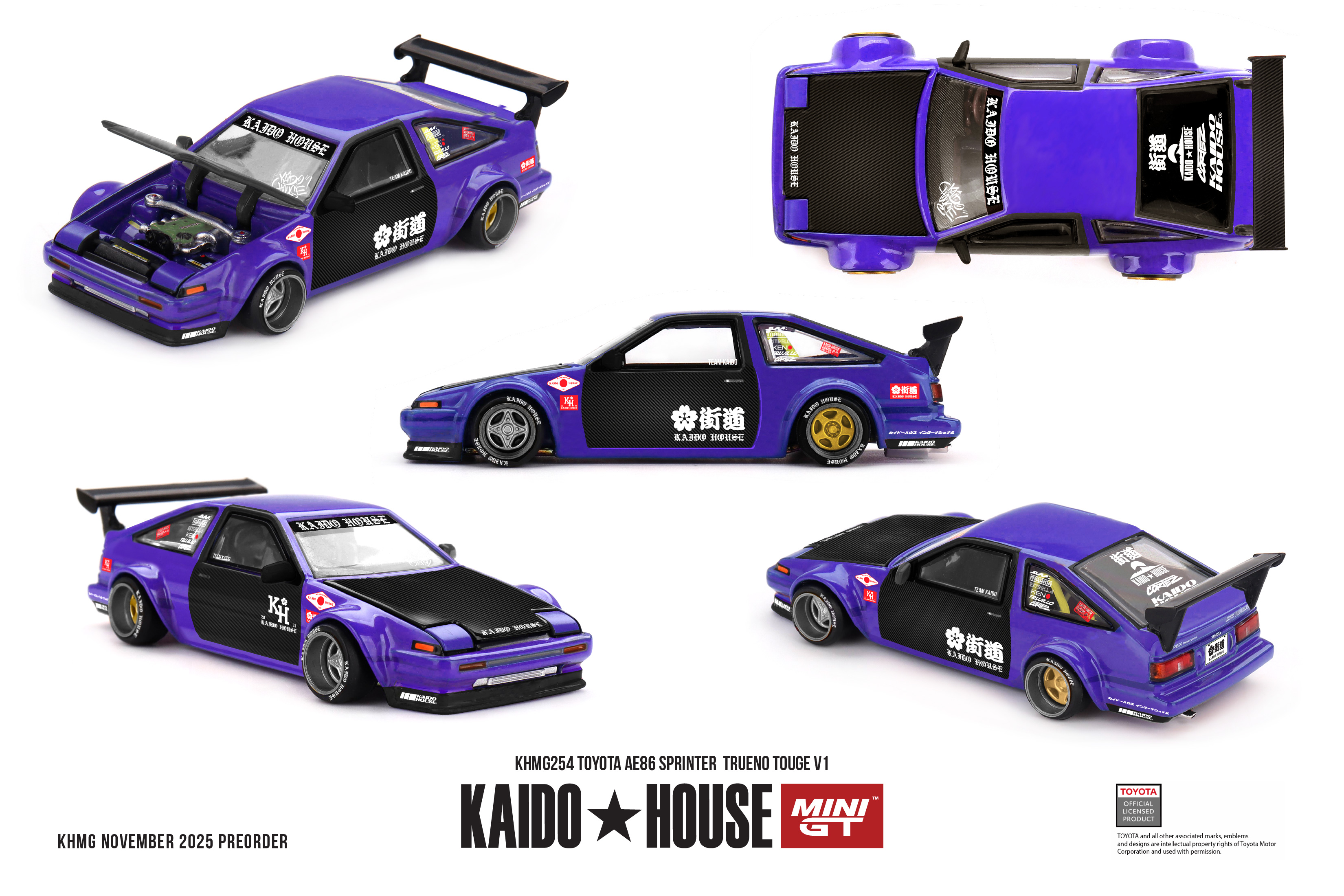 Toyota AE86 Sprinter Trueno Kaido Touge V1 1983 1:64 Mini GT