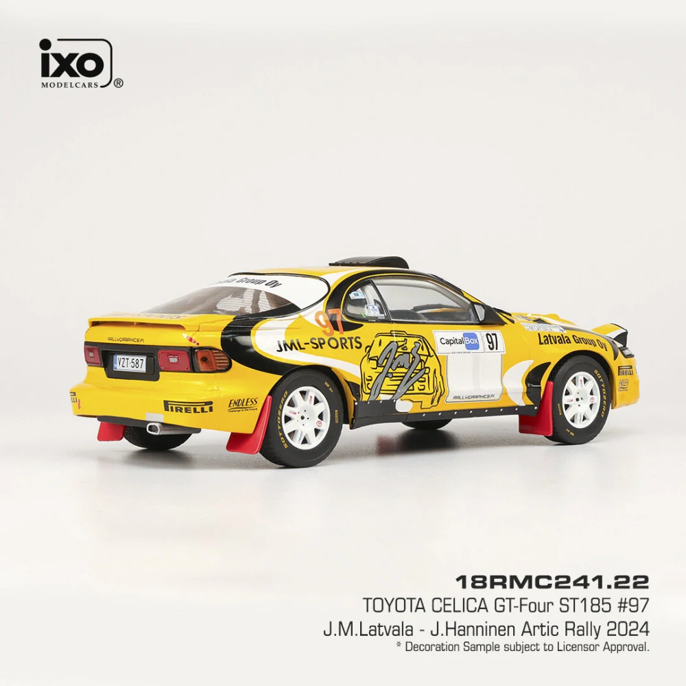 Toyota Celica GT-Four ST185 #97 Latvala/Hanninen Artic Rally 2024 1:18 Ixo Models