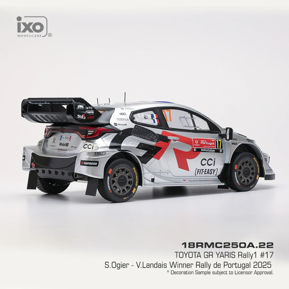 Toyota GR Yaris Rally1 #17 Ogier/Landais Winner Rally de Portugal 2025 1:18 Ixo Models