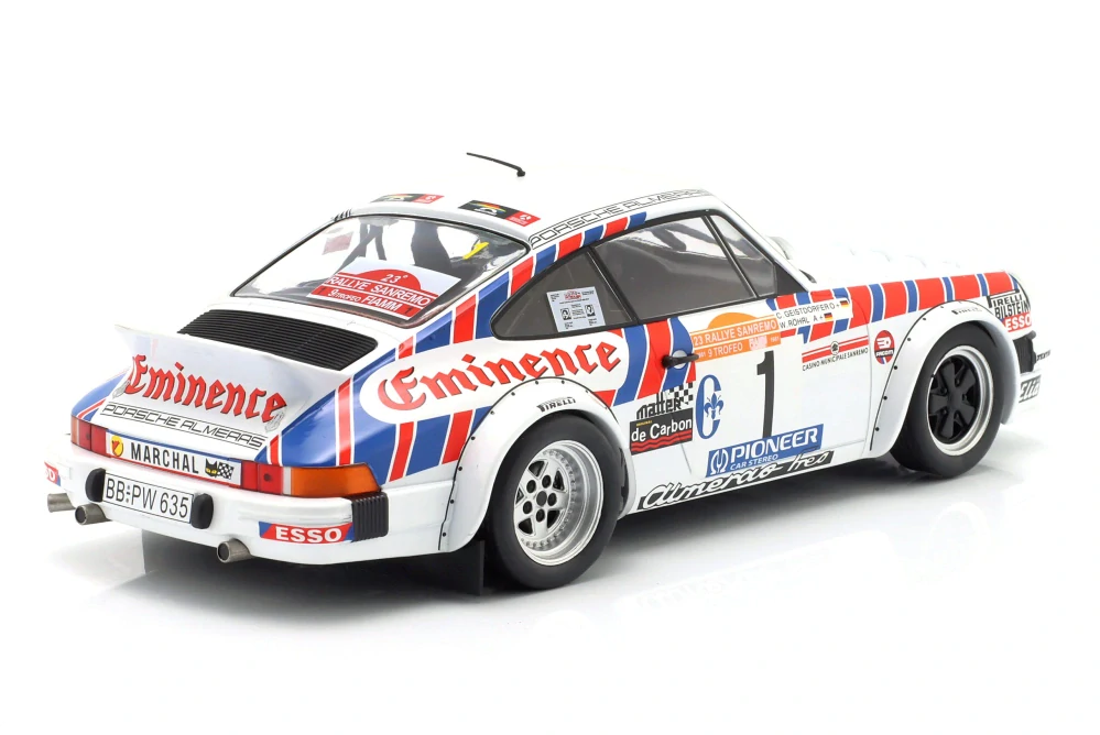 Porsche 911 SC Gr.4 #1 Röhrl/Geistdörfer Rallye San Remo 1981 1:18 Werk83