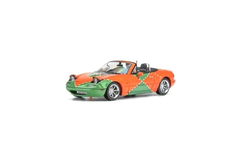 Mazda Custom MX5 NA *Le Mans Livery* orange/green 1:64 Microturbo