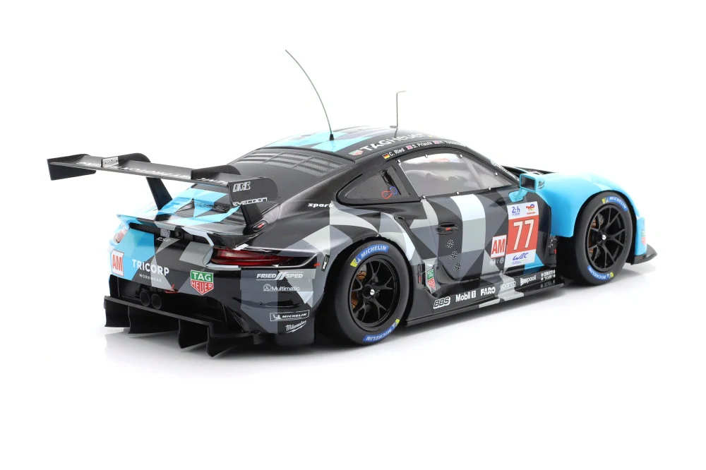 Porsche 911 991 RSR-19 4.2L Team Dempsey Proton Racing #77 Ried/Priaulx/Tincknell 24H Le Mans 2022 1:18 Ixo Models