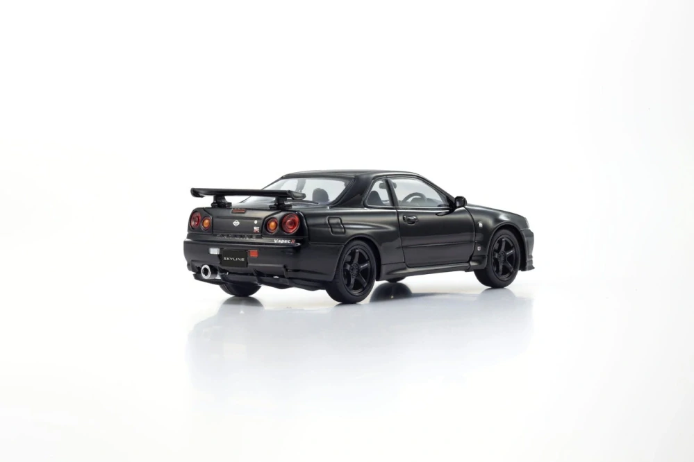 Nissan Skyline GT-R R34 V-SpecII 2001 black 1:43 Kyosho