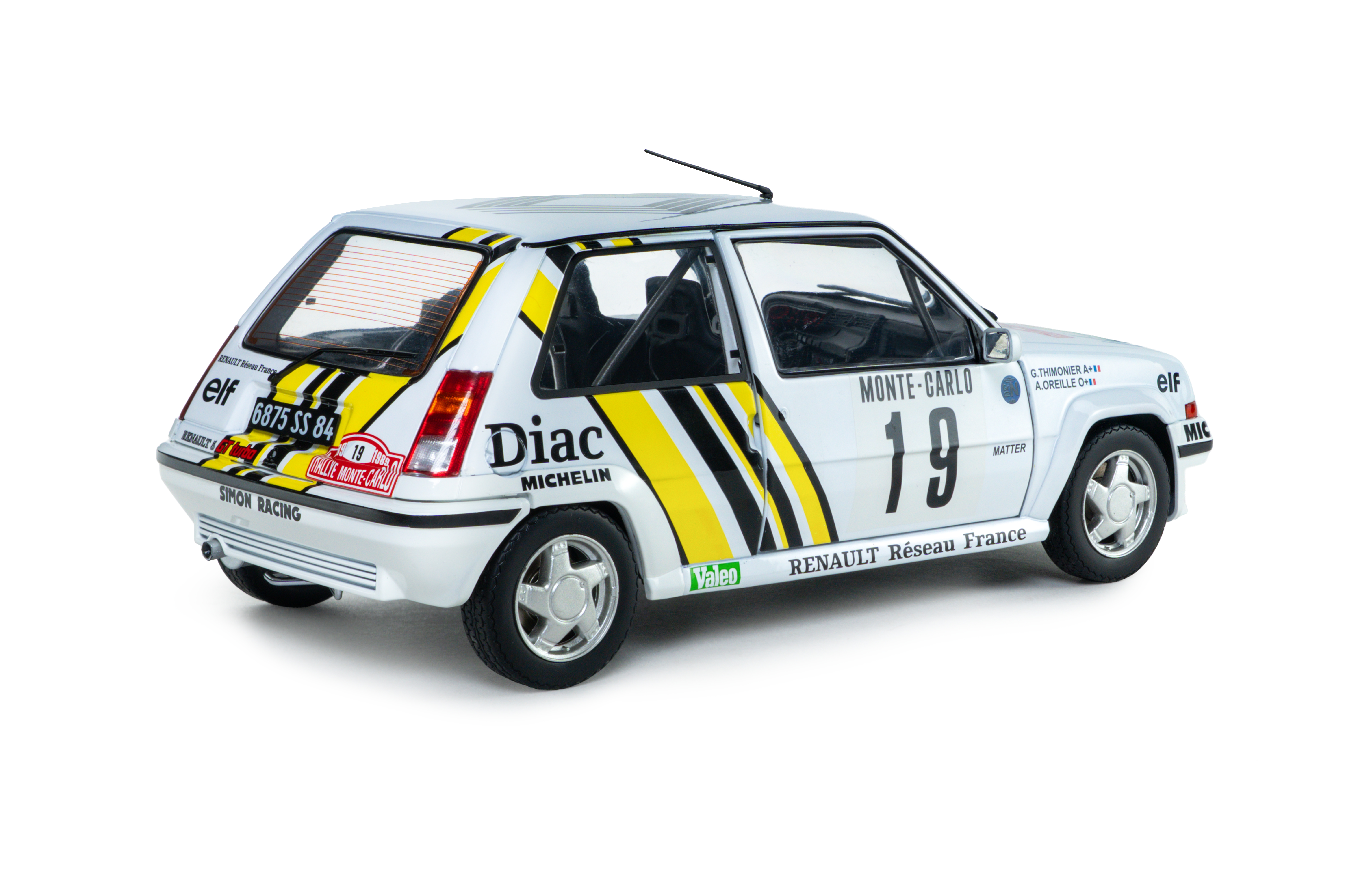 Renault 5 GT Turbo MK2 #19 Oreille/Thimonier Rallye Monte Carlo 1989 1:18 Solido