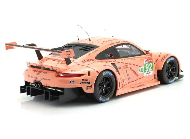 Porsche 911 991 RSR *Pink Pig* #92 Christensen/Estre/Vanthoor Winner LMGTE-Pro Le Mans 2018 1:12 Ixo Models