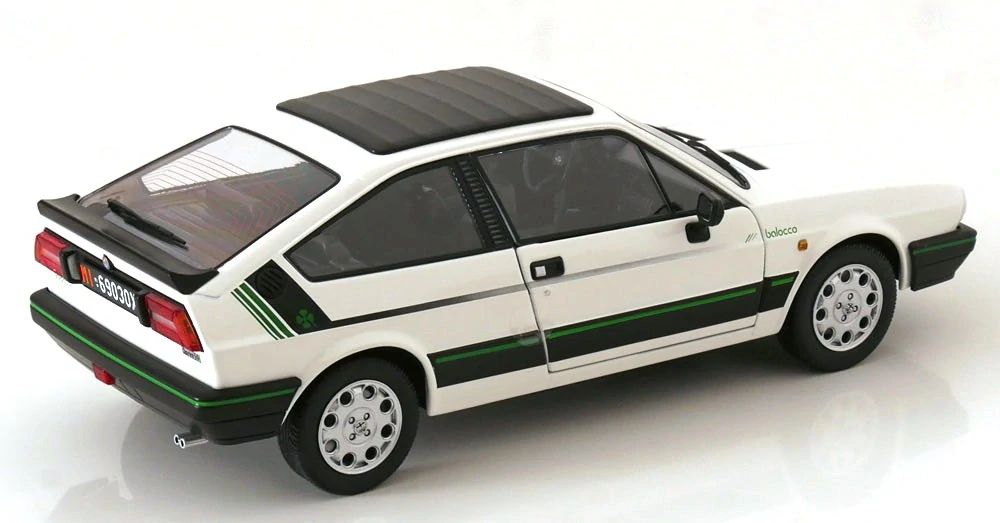 Alfa Romeo Sprint 1.5 Quadrifoglio Verde Balocco 1984 white 1:18 Mitica