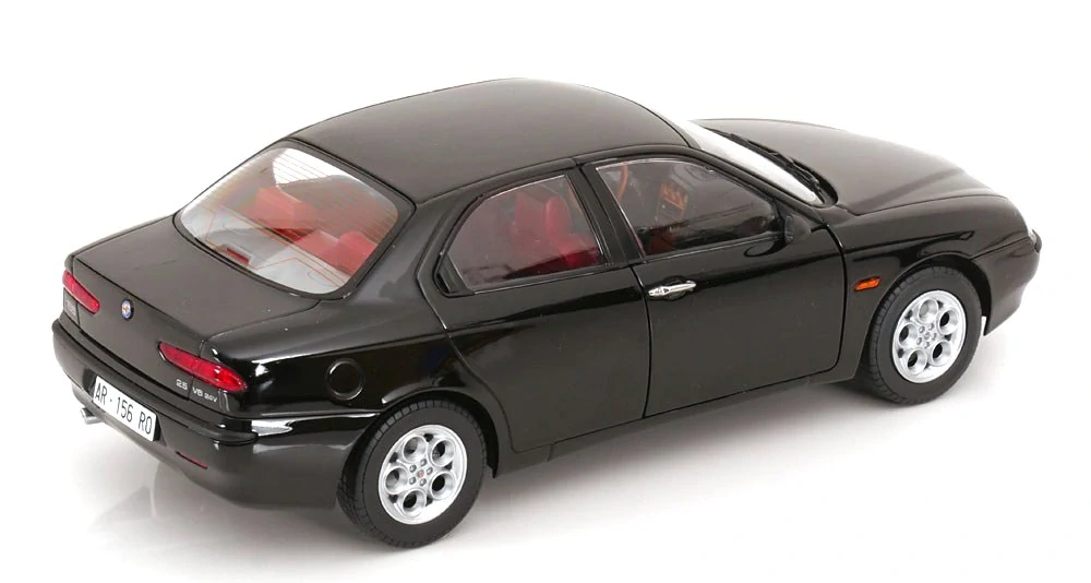 Alfa Romeo 156 2.5 V6 24V 1997 black/red interior 1:18 Mitica