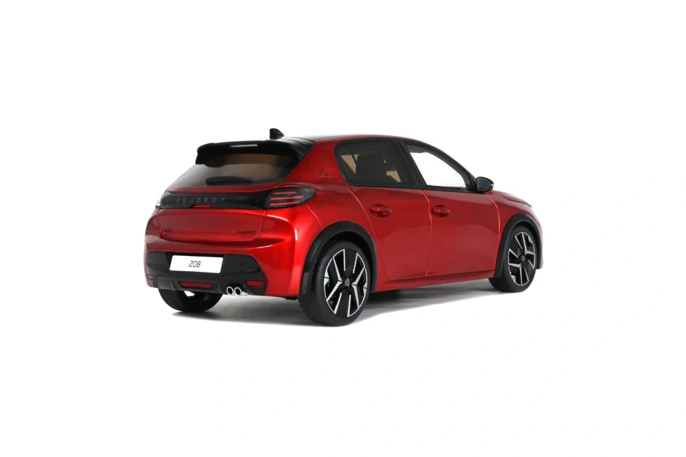 Peugeot 208 GT Hybrid 2024 red elixir 1:18 OttOmobile