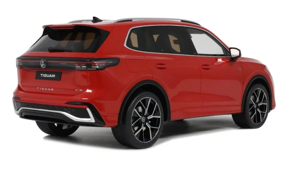Volkswagen Tiguan E TSI R-Line 2024 Persimmon red metallic LB3B 1:18 OttOmobile