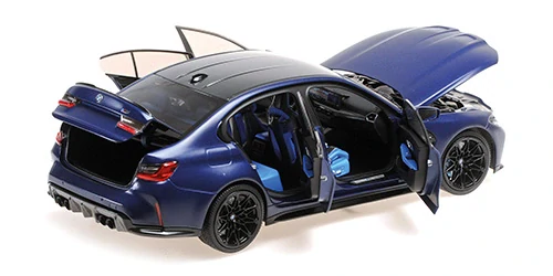 BMW M3 2024 matt blue metallic 1:18 Minichamps