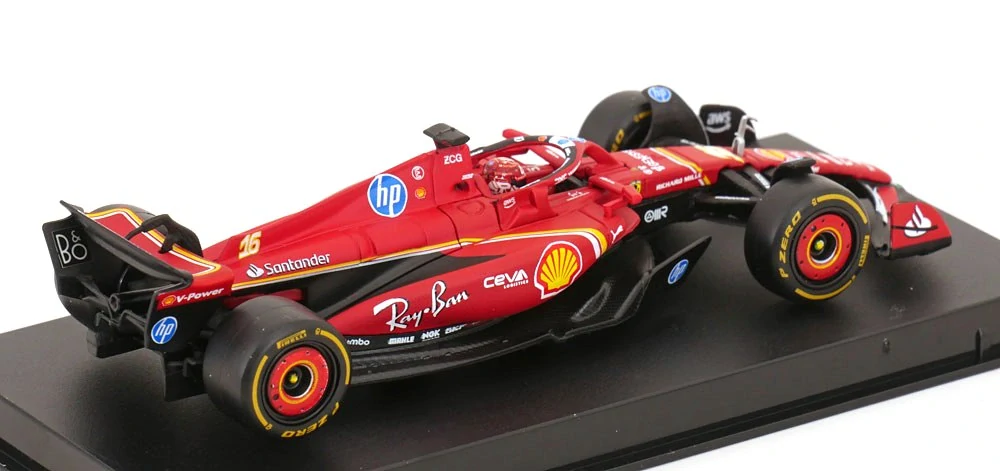 Ferrari SF-24 #16 Ch.Leclerc Winner Monaco GP 2024 with Helmet 1:43 Bburago
