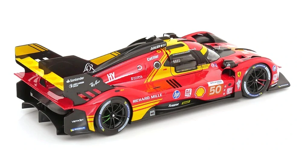 Ferrari 499P AF Corse #50 Fuoco/Molina/Nielsen Winner 24H Le Mans 2024 1:18 Bburago