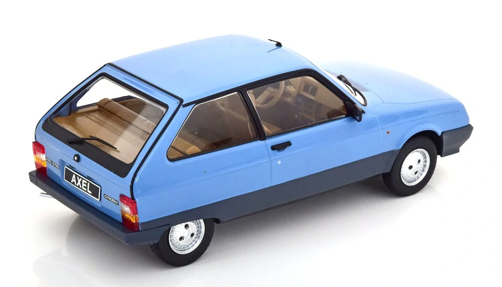 Citroen Axel 1990 blue/beige interior 1:18 Triple9 Collection