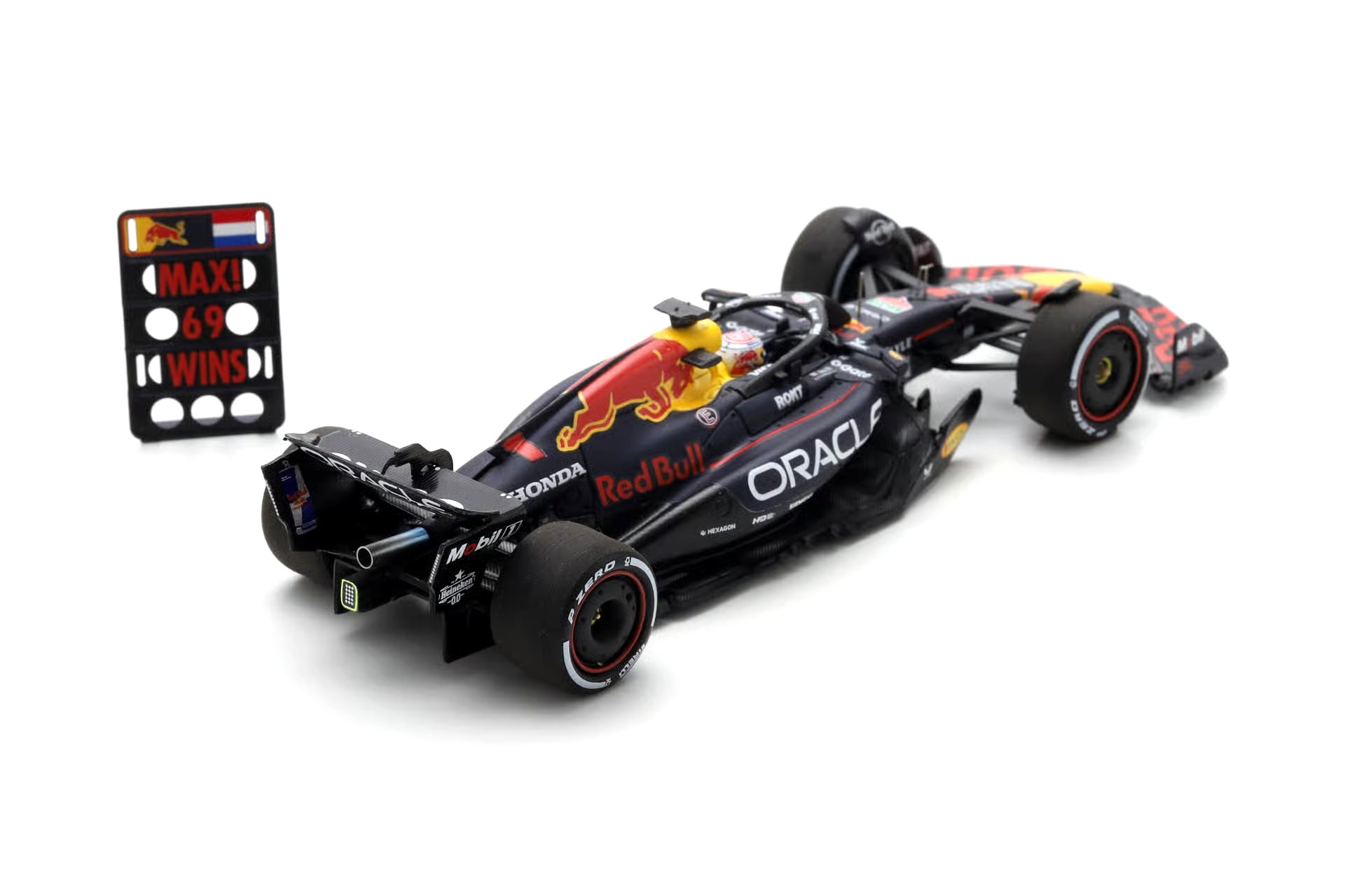 Oracle Red Bull Racing RB21 #1 M.Verstappen Winner Las Vegas GP 2025 with Pit Board 1:43 Spark