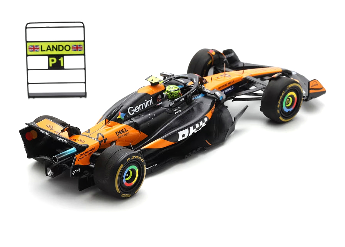 McLaren MCL39 #4 L.Norris Winner Brazilian GP 2025 with Number Board 1:43 Spark