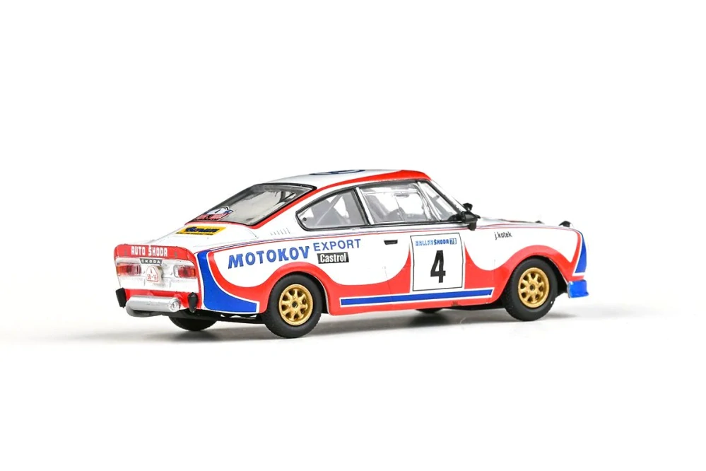 Škoda 130RS #4 Kvaizar/Kotek Rallye Škoda 1978 1:43 Abrex