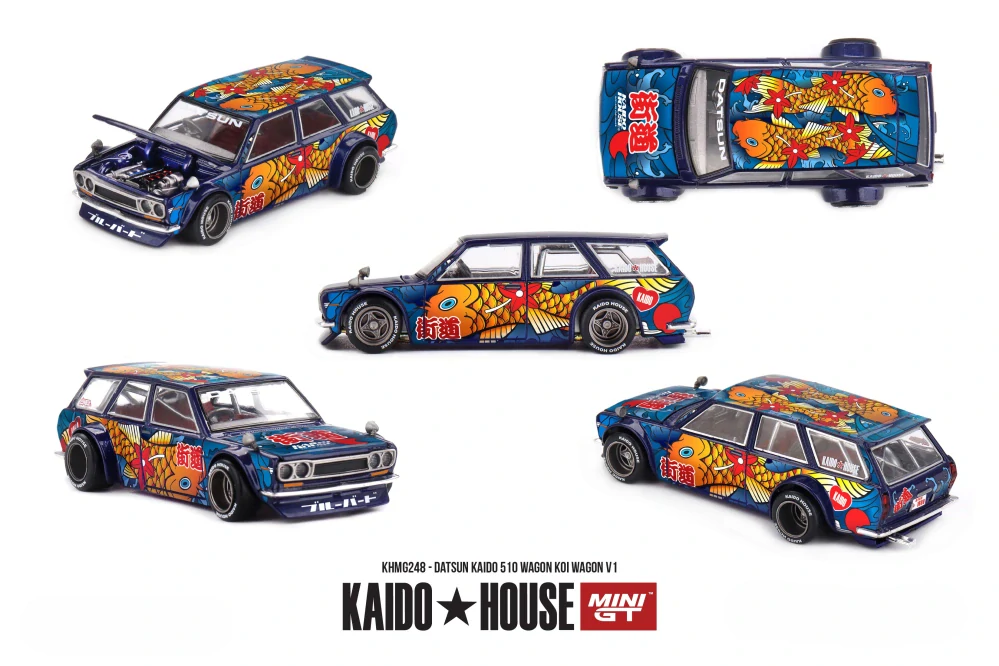 Datsun 510 1969 Wagon Koi V1 1:64 Mini GT
