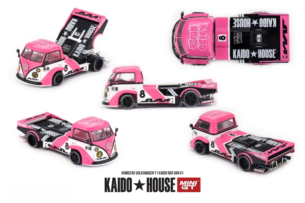 Volkswagen T1 1972 Kaido Rad Van V1 1:64 Mini GT