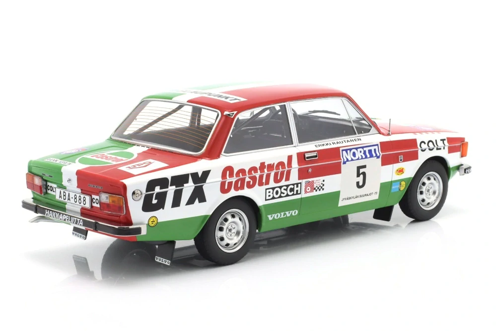 Volvo 142 #5 H. Mikkola/E. Rautanen 1000 Lakes Rally 1973 1:18 MCG 