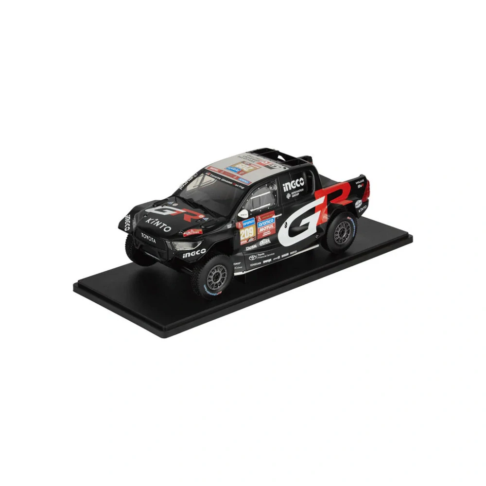Toyota GR DKR Hilux Evo Toyota Gazoo Racing #209 Villiers/Murphy 7th Rallye Dakar 2024 1:18 Ixo Models