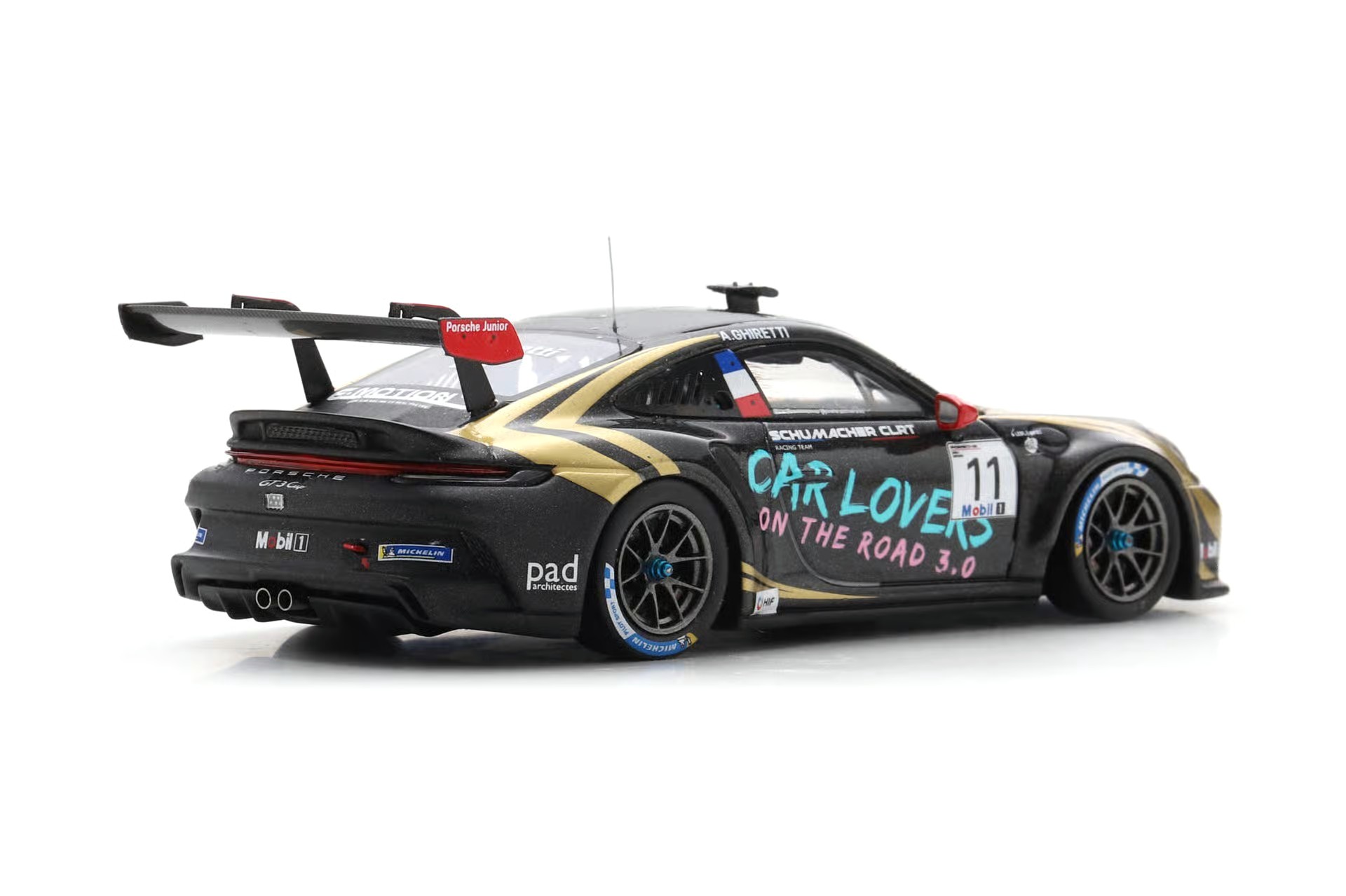Porsche 911 GT3 Cup #11 A.Ghiretti Supercup Driver and Team Champion 2025 1:43 Spark