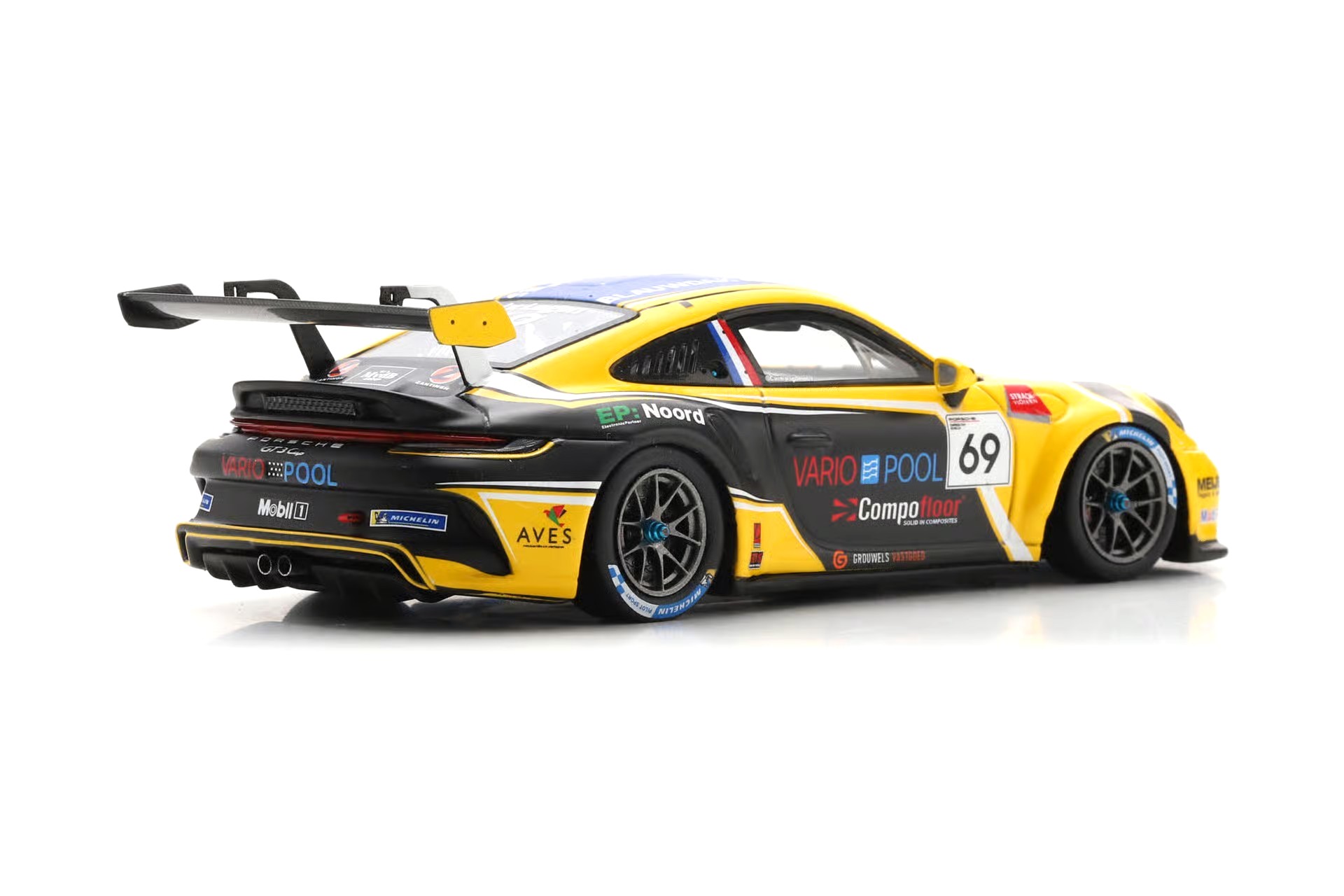 Porsche 911 GT3 Cup #69 J.van Lagen Porsche Carrera Cup Benelux Champion 2025 1:43 Spark